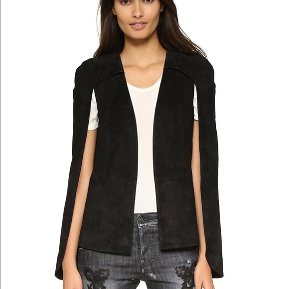 Alexis Jackets & Blazers - Alexis Lenore Suede Vest/Cape